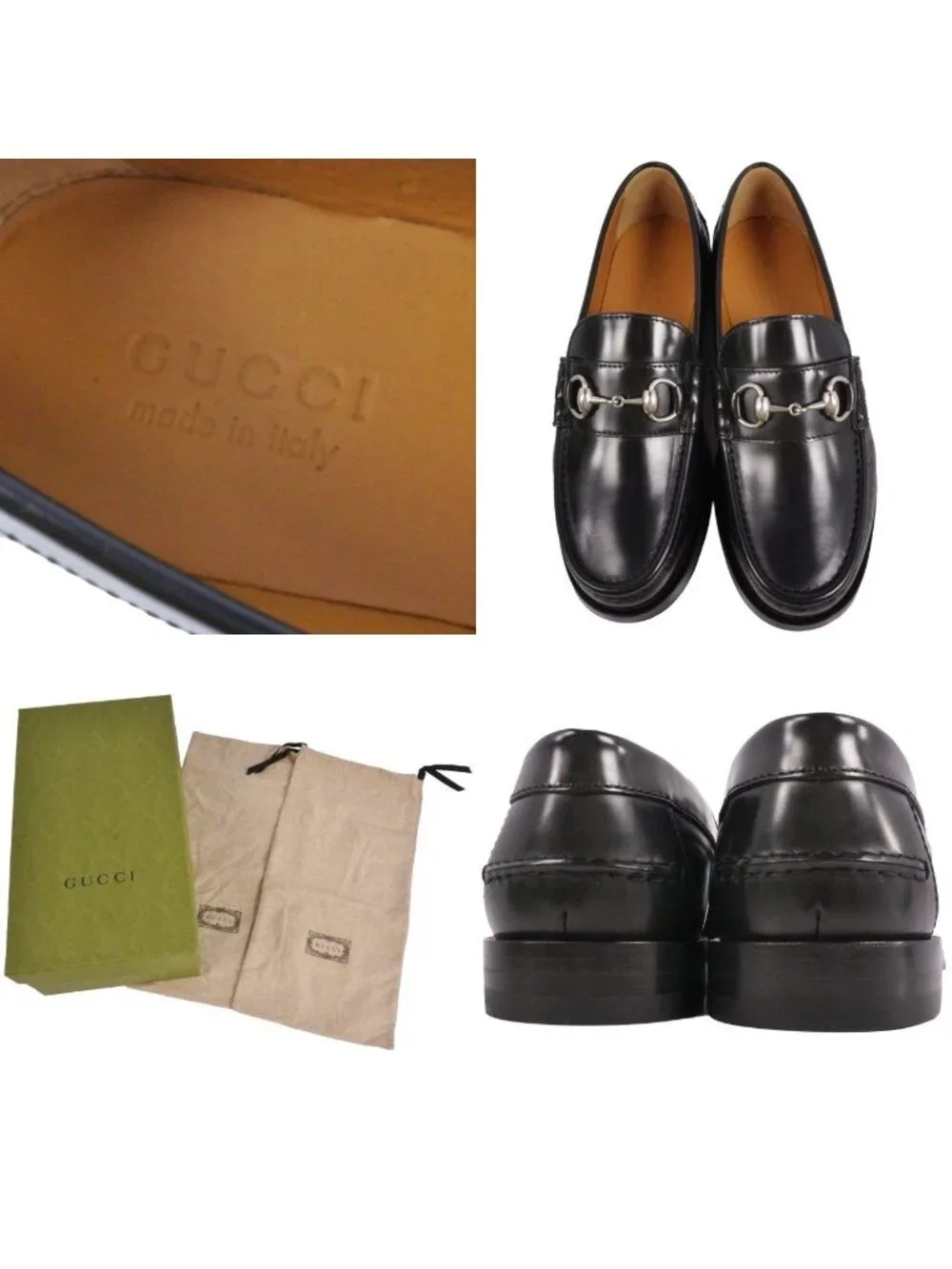 Gucci Loafers Moccasins Horsebit Leather Shoes